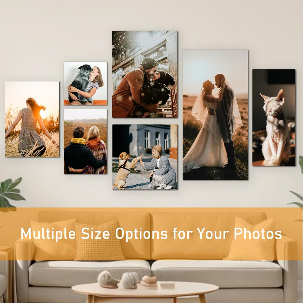 xzartdiy Custom Canvas Prints with Your Photos - Personalized Picture Print Customized Gifts for Family Home Office Wall Art Decor, Wrapped Canvas 18x24inch