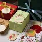 120 Pcs Wooden Christmas Ornaments Unfinished Wooden Circles with Holes Blank Round Wood Discs Slices Wooden Christmas Hanging Ornaments with Twine for DIY Crafts Present Tags Xmas Party Decor,3.1x4