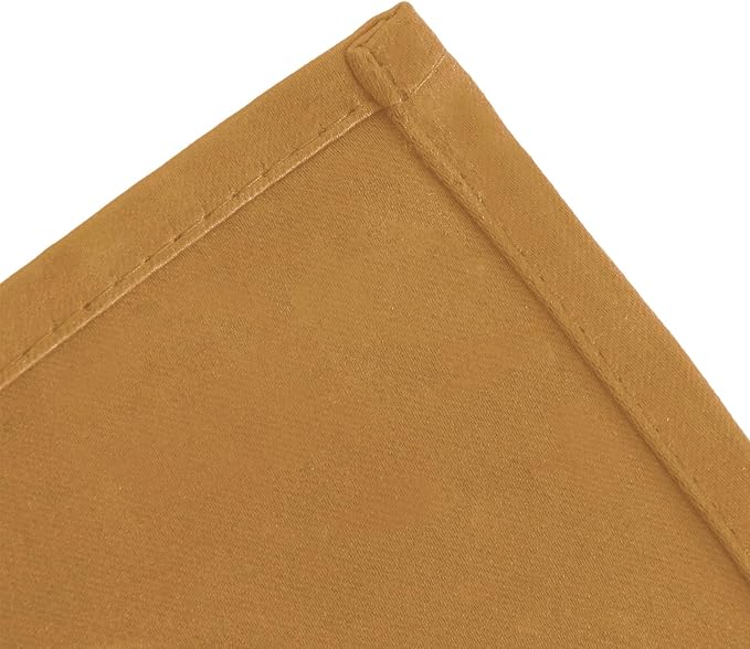 Blackout Curtains 66 x 72 Inch Long Mustard Yellow Curtains Set of 2 Panels - Image 7