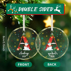 Personalized Christmas Ornaments with Initial Name, Acrylic Custom Monogram Initial A-Z Christmas Ornament 2025 for Kids Family Friends, Customized Letter Name Ornaments for Christmas Tree Decorations