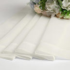 Ivory Sheer Curtains 68 Inch Length 2 Pcs, Light Filtering Rod Pockets Bedroom - Image 6