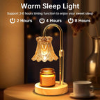 GEEZO Fragrance Candle Warmer Lamp，Electric Candle Warmer with Timer & Dimmer，Mom Christmas Birthday Gifts for Women, House Warming Gifts New Home Bedroom Decor