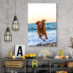 NWT Custom Canvas Prints with Your Photos for Pet/Animal, Personalized Canvas Pictures for Wall to Print Framed 48x32 inches