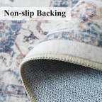 Washable 3x7 Hallway Runner Rug: Vintage 7ft Water-Resistant Soft Runner Rug - Image 3