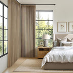 MIULEE Cafe Brown Pinch Pleated 100% Blackout Linen Curtains 40x108 Inches | - Image 2