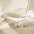 MIULEE Butter Cream Sheer Curtains 108 Inches Long 4 Panels 54 x 108 Inches | - Image 7