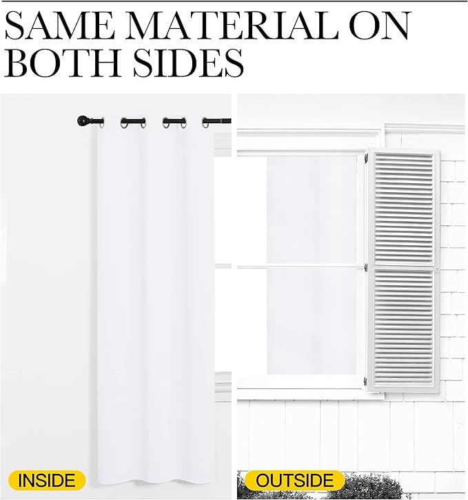 NICETOWN Draperies Curtains Panels, 2 Panels, 29 by 40, Blocking Out 50% - Image 6
