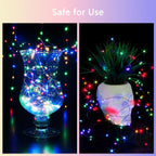 3 Pack Fairy Lights Battery Operated with Remote Control Timer, 26 FT 80 LED String Lights Outdoor Indoor, 8 Mode Twinkle Lights for Christmas Party Wedding Birthday Bedroom Decoration (Multicolor)