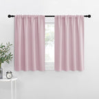 NICETOWN RV Blackout Curtains for Camper Windows, Baby Pink, Short Blackout by NICETOWN