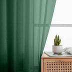 Cafe Curtains 36 Inch Length Tier 2 Pieces, Modern Soft Airy Sheer Kitchen - Image 7