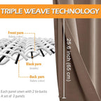 RV Blackout Curtains for Bedroom, 52 x 30 Inches Long, Cappuccino | Thermal - Image 3