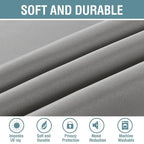 H.VERSAILTEX Blackout Grey Curtains 63 Inch Length Curtains - Image 4