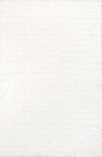 nuLOOM Nia White Geometric Washable Area Rug - Image 6