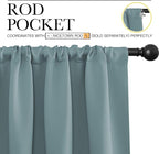 NICETOWN 2 Panels Blackout Curtains, Rod Pocket Thermal Insulated Drapess - Image 2