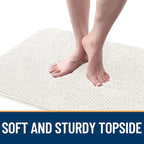 OLANLY Dog Door Mat for Muddy Paws 47x20, Super Absorbent Chenille Mud Mat | - Image 4