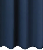 Navy Blue Blackout Curtains 34 x 84 Inch Length/Set of 2 Curtain Panels/Thermal - Image 9