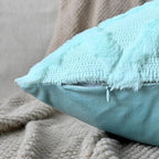 Set of 2 Soft Moroccan Throw Pillow Covers 12x20 Inch Plush Boho Decorative - Image 2