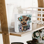 Highland Cow Western Sunflower Decor, Highland Cow Gifts for women, Highland Cow Baby Decor, Highland Cow Nursery Decor, Wooden Box Decor Sign for Home Farmhouse Office Living Room Table Shelf Tiered
