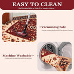 SERISSA 5x7 Washable Non Slip Boho Area Rug - Image 4