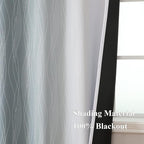 Stone Blue and Greyish White Blackout Curtains Living Room 108 Inches Long | - Image 5