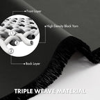 MIULEE 4-Panel 36 Inch Blackout Kitchen Tier Curtains Over Sink Dark Grey | - Image 3