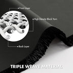 MIULEE 4 Panels Set Dark Grey Blackout Curtains 63 Inch Length Bedroom | - Image 6