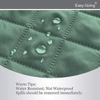 Easy-Going Reversible Couch Cover, 4 Seater Sofa, XX-Large Sofa, Cyan/Ivory | - Image 5
