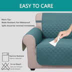 U-NICE HOME Reversible Recliner Chair Covers, Pet Friendly, Elastic Straps - Image 5