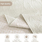 Quilted Recliner Chair Covers, Water-Repellent Slipcovers, Off White Recliner - Image 5