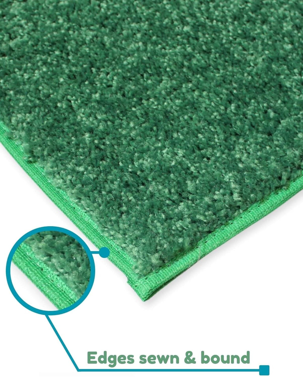 KOECKRITZ Soft and Colorful Kids Classroom Area Rugs (Passes Flammability Pill Test) Many Sizes and Bright Colors to Select from (12' Round, Froggy)