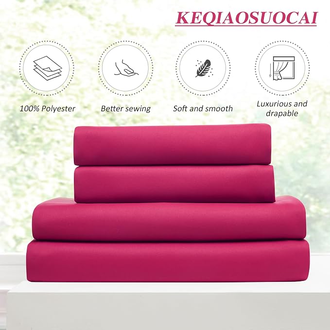 Custom Pleated Curtains Hot Pink Color, Heat Blocking Window Treatment - Image 5