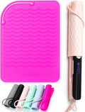 ANGENIL Heat-Resistant Silicone Mat for Hair Irons, 9 x 6.5 inch, Protecting Your Counter Safely