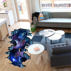 Quanhaigou Galaxy Wall Sticker,Space Wall Decal,Planet Wallpaper Decoration Decor
