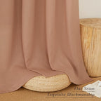 NICETOWN Linen Curtains for Bedroom 96 inches Long, Grommet Rustic Farmhouse - Image 7