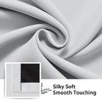 SimpleHome White 100% Blackout Curtains Room Darkening Living Room 63 Inch | - Image 7