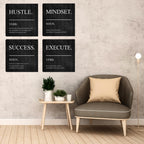 Motivational Wall Decor Canvas Framed Wall Art,Inspirational Office Quotes Canvas Home Decorations Wall Decor Artwork,Positive Quote Words Poster Wall Art for Company Living Room Bedroom 20”X20”X4