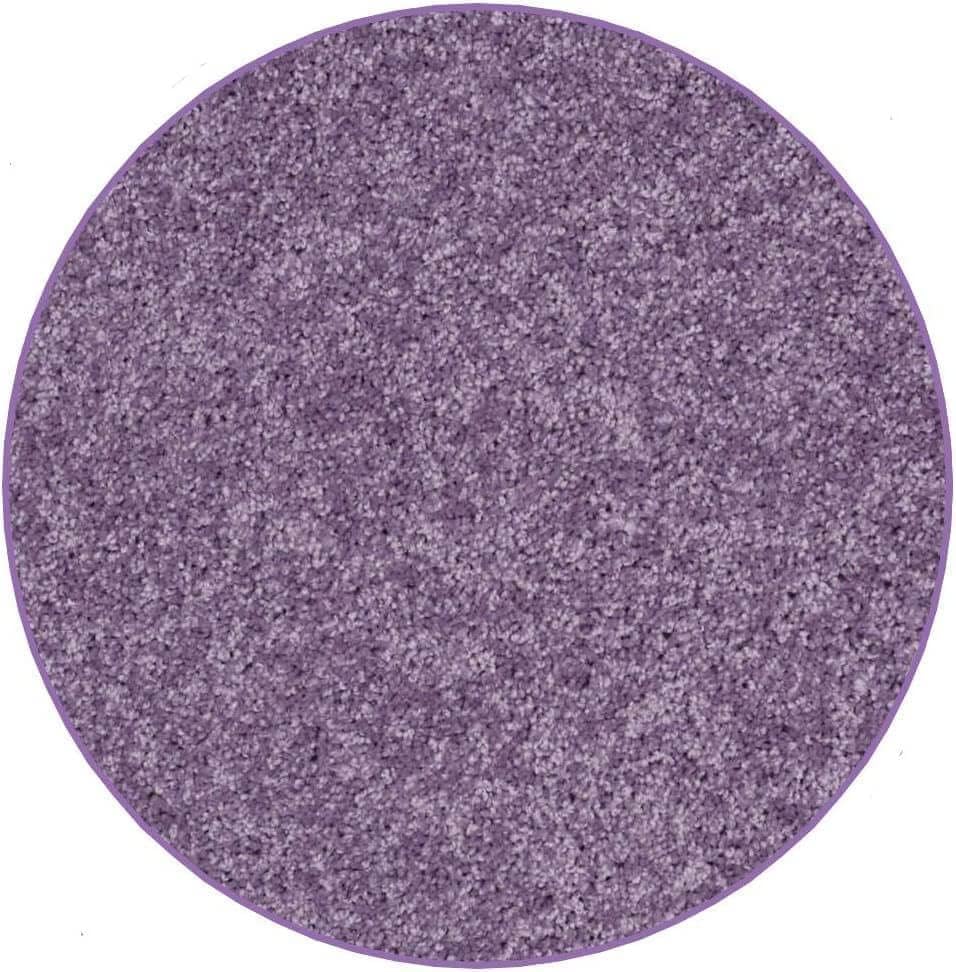 KOECKRITZ Soft and Colorful Kids Classroom Area Rugs (Passes Flammability Pill Test) Many Sizes and Bright Colors to Select from (3' Round, Lavender)