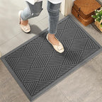 Sturdy Front Door Mat, Absorbent Muddy Dirt Resist Welcome Door Mats Outdoor by HIYARD