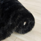 ORINOVA Black Fluffy Rug 5x7 Area Rugs - Image 8