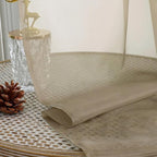 Taupe Sheer Curtains 84 Inches Long 2 Panels Set, Light Filtering Sheer Curtains - Image 4