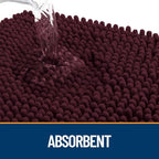 OLANLY Dog Door Mat for Muddy Paws 59x35, Super Absorbent Chenille Mud Mat | - Image 3