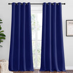 NICETOWN Navy Blue Blackout Curtains 102 inches Length by NICETOWN
