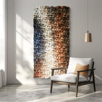 LIUZEYUE - 3D Wood Wall Art Decor Hand Crafted Wooden Blocks | Geometric Sculpture Art Modern Home Office Wall Art Easy Installation