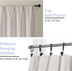 Simplebrand Natural Blackout Curtains - Image 4