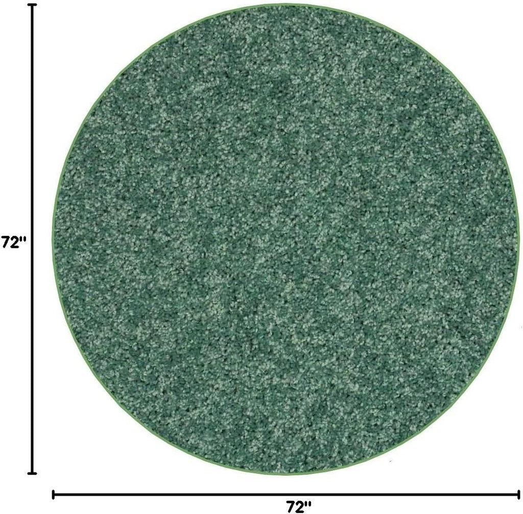 KOECKRITZ Soft and Colorful Kids Classroom Area Rugs (Passes Flammability Pill Test) Many Sizes and Bright Colors to Select from (6' Round, Froggy)