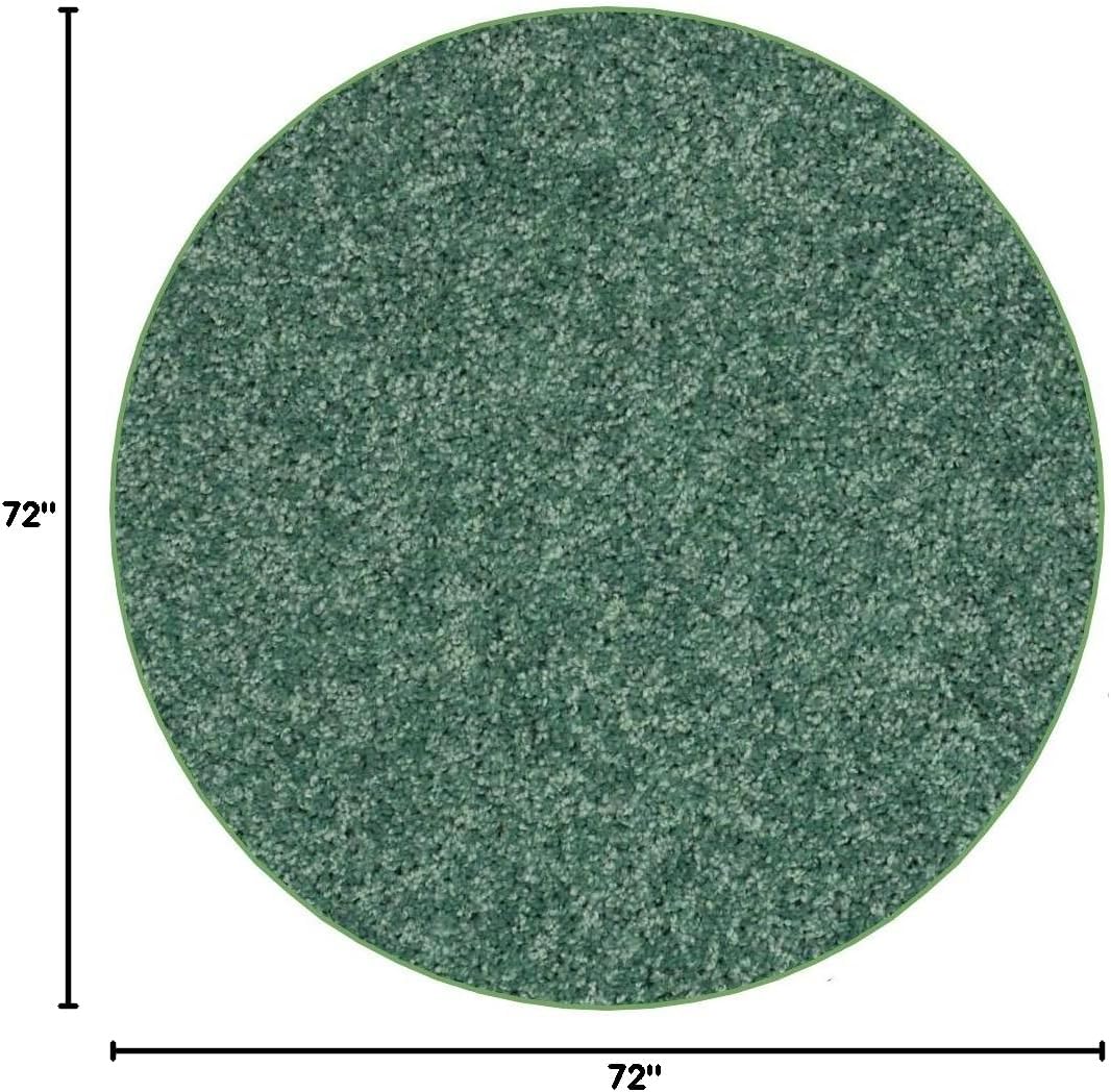 KOECKRITZ Soft and Colorful Kids Classroom Area Rugs (Passes Flammability Pill Test) Many Sizes and Bright Colors to Select from (6' Round, Froggy)