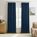 Pinch Pleated Curtains 138 Inches Long 2 Panels Set, Thermal Insulated Blackout by KEQIAOSUOCAI