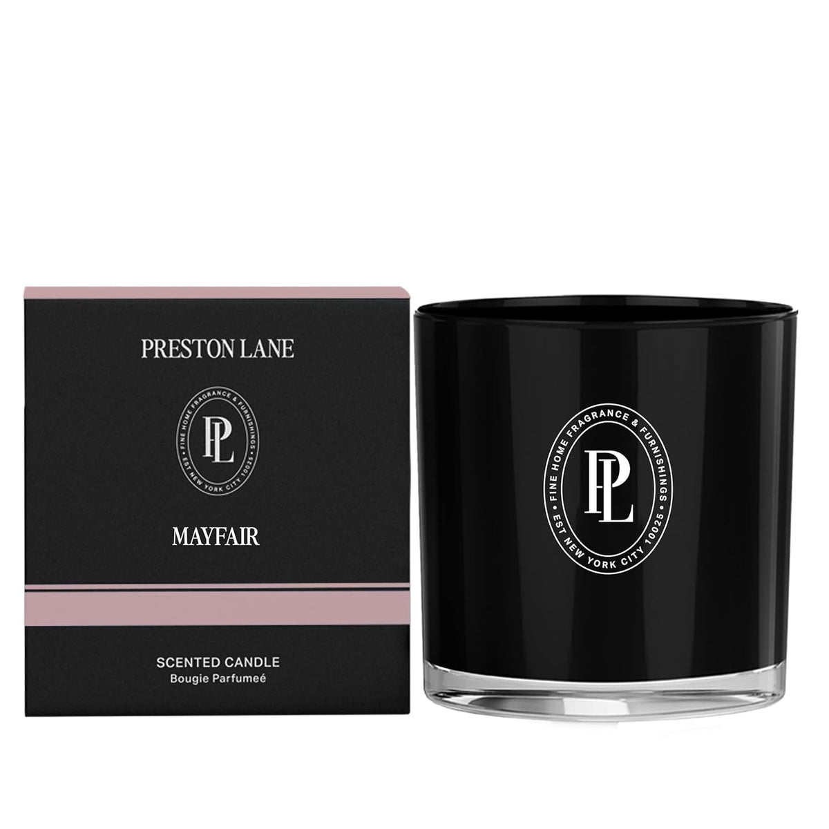 The Scented Candle, Luxury Candle with Vegan, Soy Wax Blend, Mayfair, 7.5 Oz