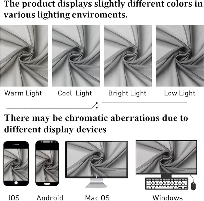 Charcoal Grey Sheer Curtains for Bedroom 84 Inches Long 2 Pcs, Light Filtering - Image 5