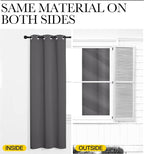 NICETOWN Grey Blackout Curtain Panels - Image 6
